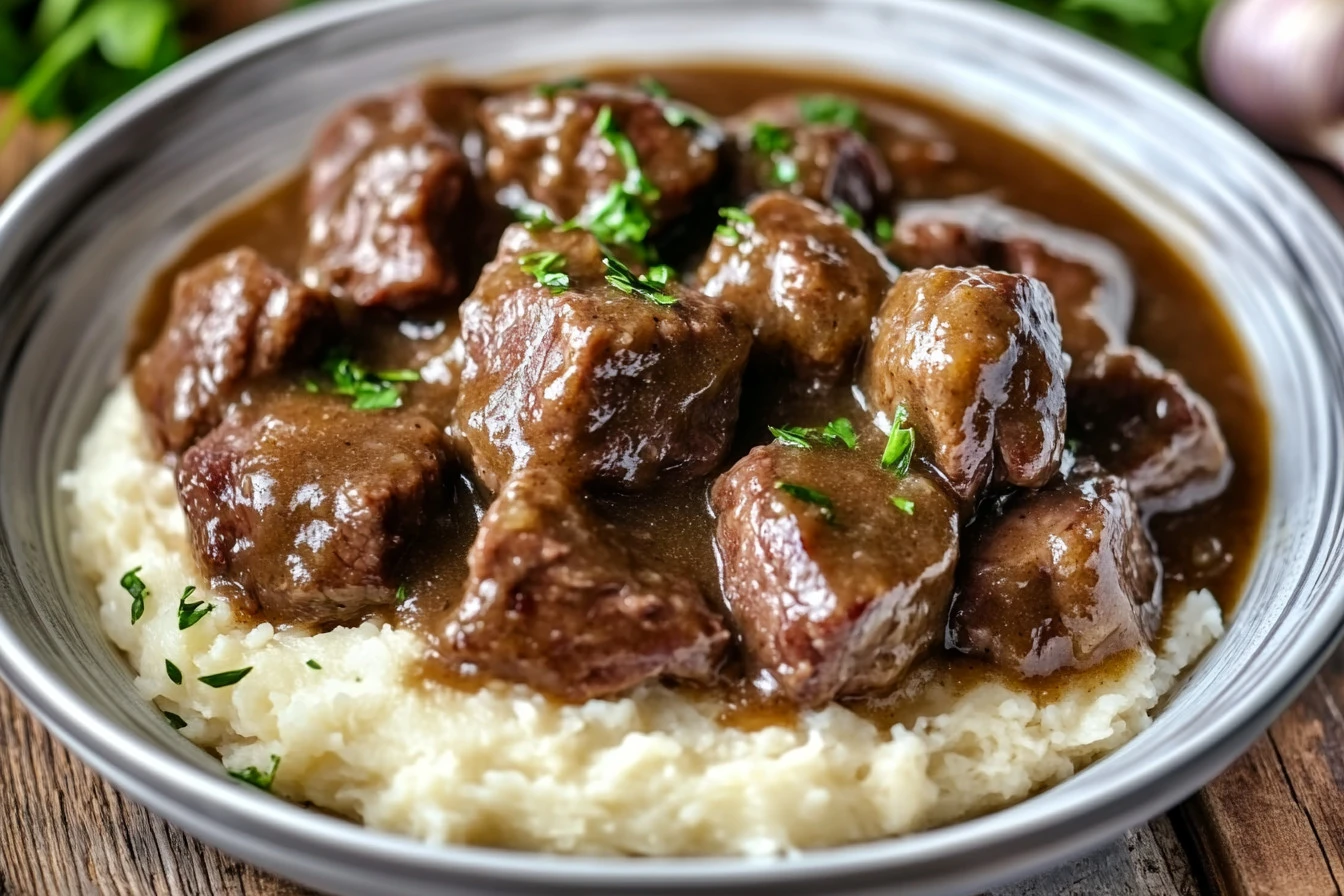 Beef Tips with Gravy